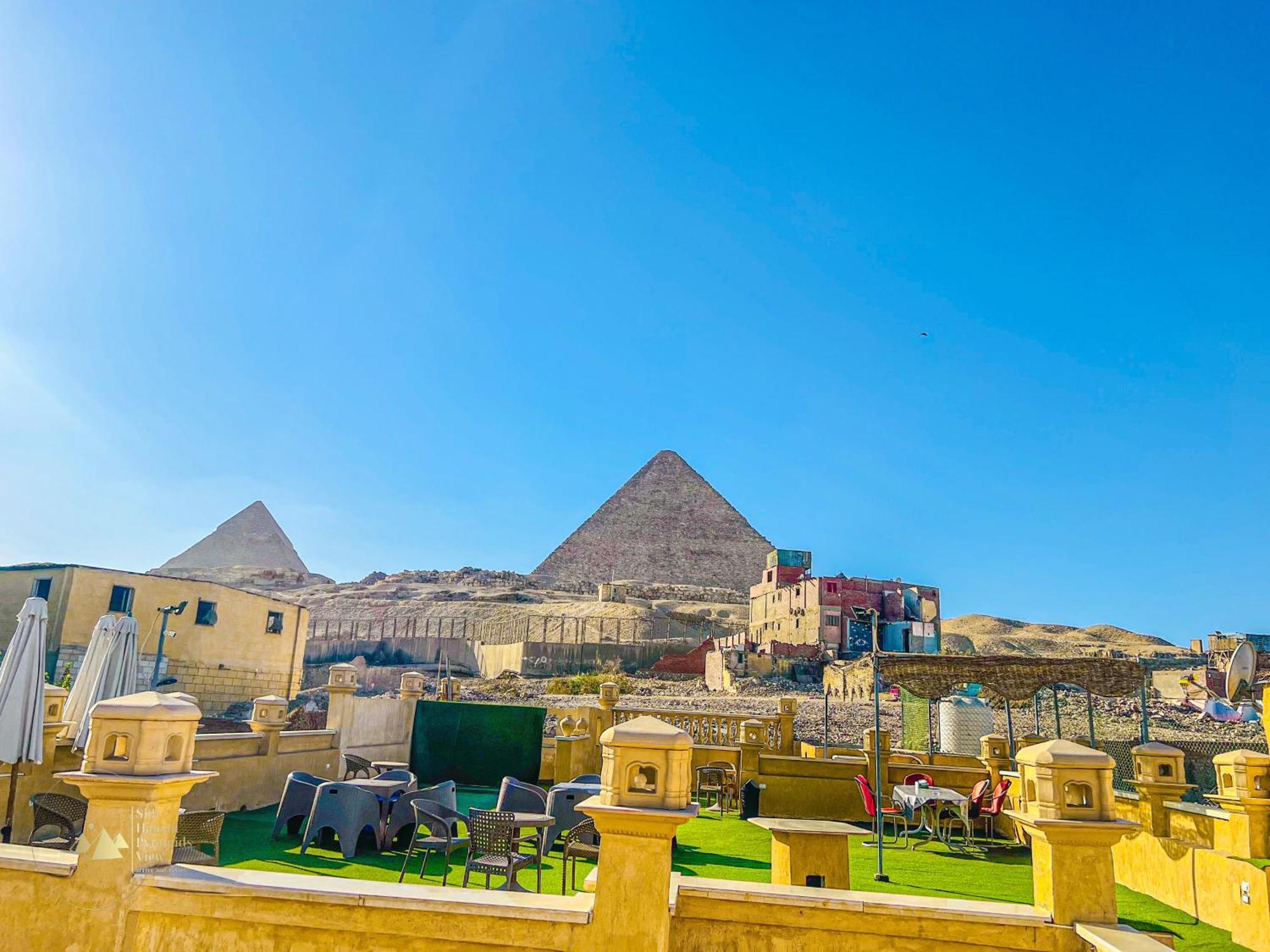 Sidi Hamad Pyramids View Hotel Kafrat al Jabal ภายนอก รูปภาพ
