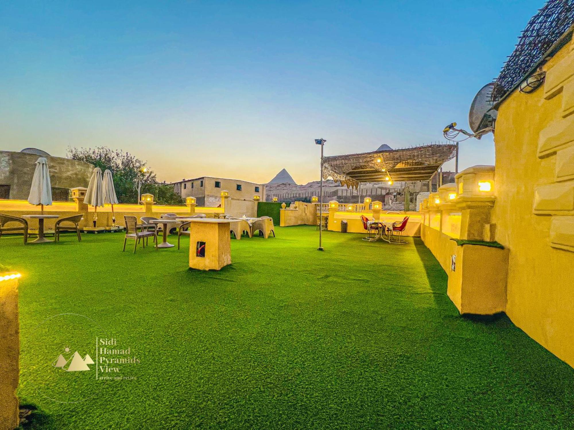 Sidi Hamad Pyramids View Hotel Kafrat al Jabal ภายนอก รูปภาพ