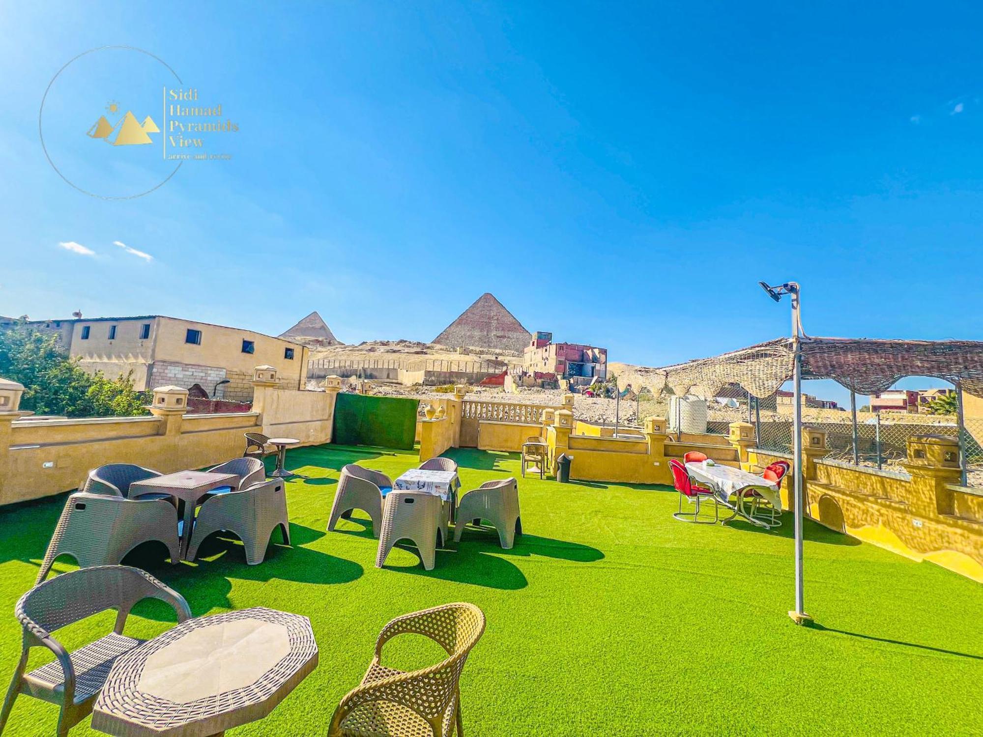 Sidi Hamad Pyramids View Hotel Kafrat al Jabal ภายนอก รูปภาพ