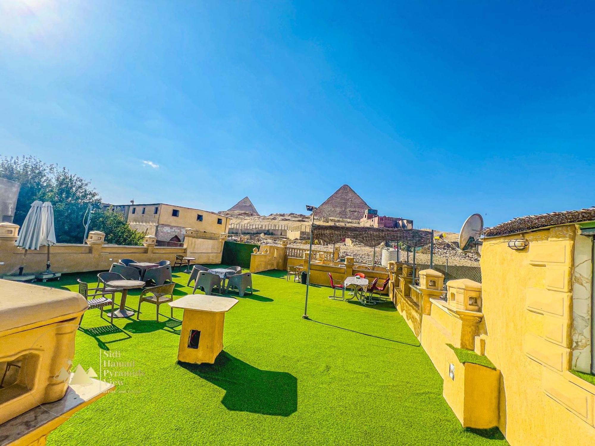 Sidi Hamad Pyramids View Hotel Kafrat al Jabal ภายนอก รูปภาพ